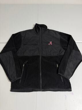Weatherproof Alabama Crimson Tide Jacket Mens Medium Black Fleece Softshell